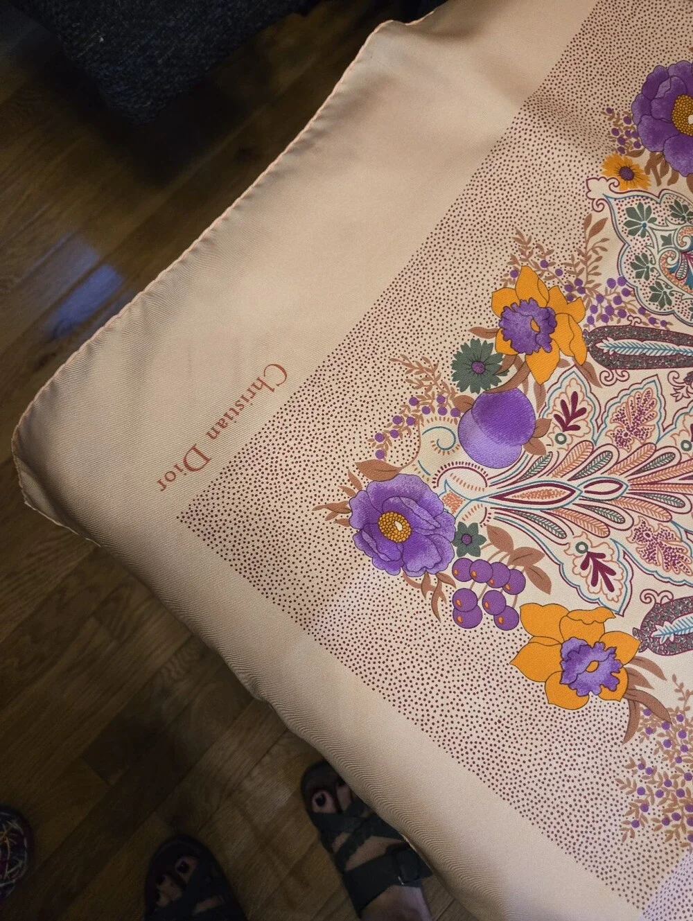 Vintage Christian Dior Silk Scarf